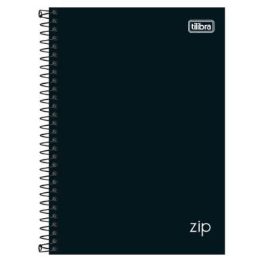 Imagem de Caderno Espiral Preto Tilibra 160 Folhas Capa Dura - DigitalTILI