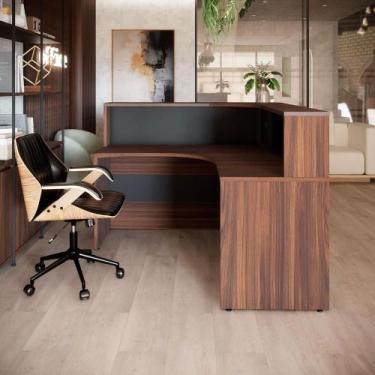 Imagem de Balcão Atendimento c/ Tampo Superior Recepção Escritório F5 - F5 Offic