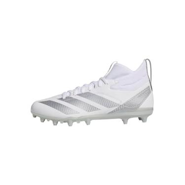 Imagem de adidas Adizero Impact.2 Tênis de futebol americano masculino, Branco/Prata Metálico/Branco, 42