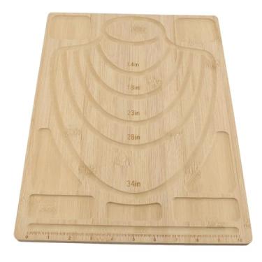 Imagem de TOPINCN Placa de Design de Colar de Placa de Contas TOPINCN, Bandeja de Contas Bambusoideae de 28,5x38x1cm, Bandeja de Fabricação de Joias Com Miçangas para Pulseira, Fabricação de