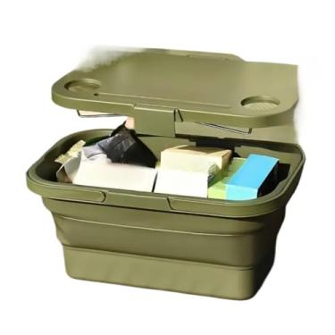 Imagem de Bolsa Térmica para Piquenique, Cesta Cooler Dobrável e Portátil, Ideal para Armazenar Lanches e Bebidas na Praia, Camping e Parque(Bege)