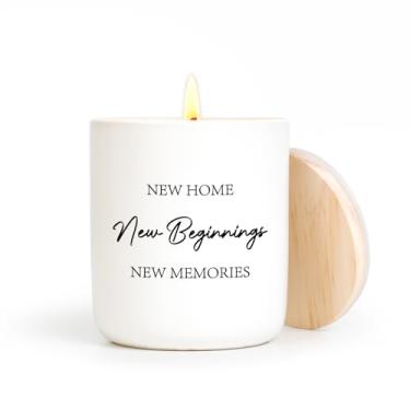 Imagem de Presentes de aquecimento de casa, nova vela de 200 ml, presente de inauguração de casa para mulheres e homens, presentes de apartamento para novos proprietários, compradores de primeira casa, vela de
