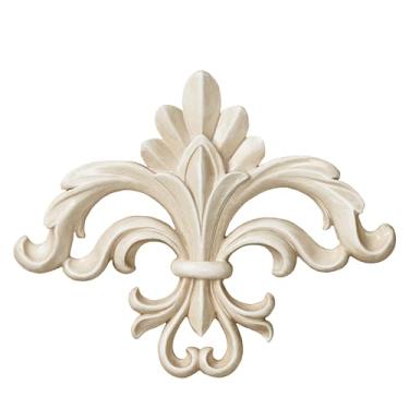 Imagem de Touch of Class Rhett Classic Fleur de Lis Wall Accent | Decoração vintage branca antiga para quarto, sala de estar, corredor, hall de entrada