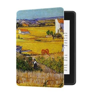 Imagem de Akacy Capa com função auto despertar/hibernar/à prova d'água para Kindle (10ª geração, modelo: J9G29R, lançado em 2019) capa com padrão pintado de 15 cm (16)