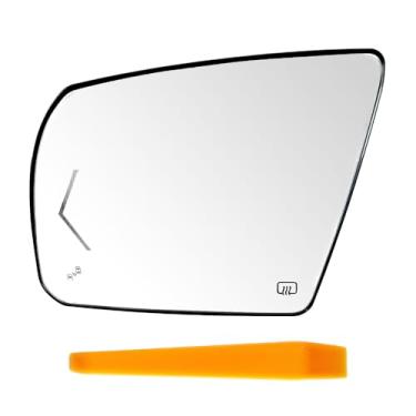 Imagem de FUZIDDN Vidro do espelho lateral do motorista com seta aquecido e substituição de detecção de ponto cego para Toyota Tundra 2007-2020 2008-2017 Toyota Sequoia