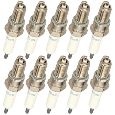 Imagem de DRIVESTAR Vela de ignição 5129 compatível com Ford F-250 HD 1992-1995 Chevrolet C1500 Suburban 1995 Tahoe 1991-1995 GMC G2500 1992 1993 Buick Roadmaster 1991 1992 II. suzu Rodeo Pacote com 10
