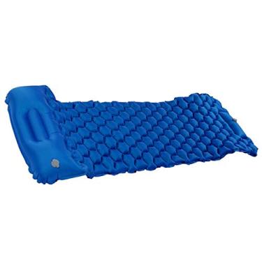 Imagem de Colchão inflável, almofada confortável para dormir, tamanho pequeno portátil para tendas de acampamento ao ar livre e redes(safira)