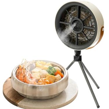 Imagem de Exaustor portátil para cozinhar, exaustor portátil - Exaustor Capô removível,Filtro de ar USB de baixo ruído com suprimentos de cozinha de 3 velocidades para churrasco e panela quente