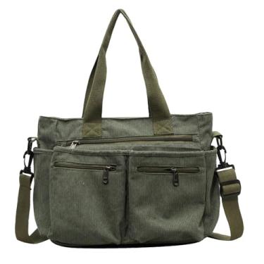 Imagem de Sacola Veludo cotelê,Sacola veludo cotelê | Sacola universitária Bolsa de ombro com grande capacidade - Bolsa tipo estilingue, pochetes, pacote de viagem para guarda-chuvas, jantares, trabalho, encont