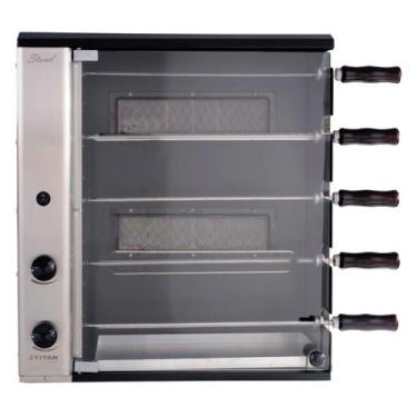 Imagem de Churrasqueira A Gás Bancada Vertical 5 Espetos Stand Titan - Titan Ele