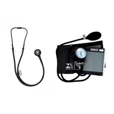 Imagem de Kit Para Estudante De Enfermagem Esfigmomanômetro Premium + Rappaport Linha Black (Preto)