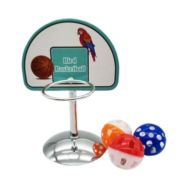 Imagem de Brinquedos de pássaros para papagaios – brinquedos de pássaros para conures com 3 bolas, acessórios de gaiola enriquecimento para brincar e treinar calopsitas
