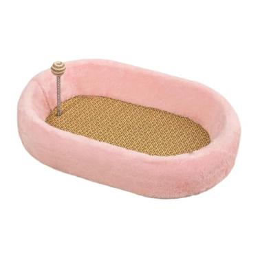 Imagem de Fxzqgnh Cama para Gatinhos, Arranhador para Gatos, Caça, Acessórios para Animais de Estimação, Brincadeira, Sofá, Proteção, Exercício, Arranhador para Gatos, Rosa