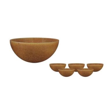 Imagem de Kit 6 Mini Bowl Fibra Madeira Green 240Ml - Bb Store