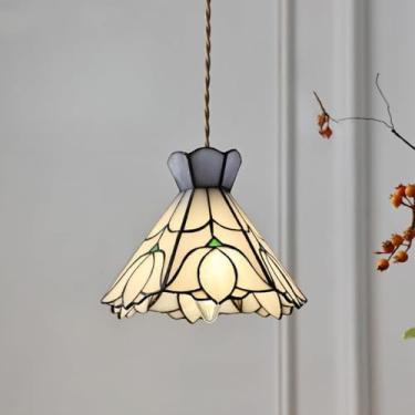 Imagem de Lustre retrô de latão - Perfeito para loft antigo, mesa de cabeceira vintage, restaurante em antigo armazém e pousada litorânea (Q)