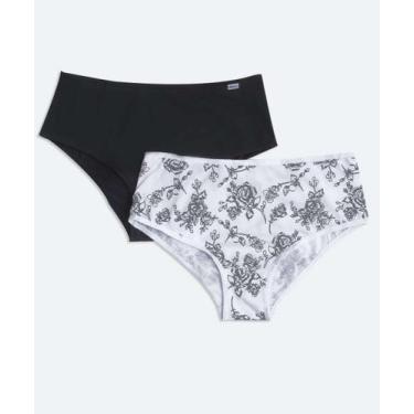 Imagem de Kit 2 Calcinhas Biquíni DelRio-50388, Branco, GG