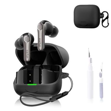 Imagem de Capa para EarFun Air Pro 4+, capa protetora para fone de ouvido NOUKAJU (com mosquetão + cordão + caneta de limpeza) à prova de quedas, arranhões, à prova de choque, capa para EarFun Air Pro 4 Plus