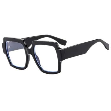 Imagem de Óculos de grau femininos com armação grande e colorida, estilo leopardo, transparente (1)