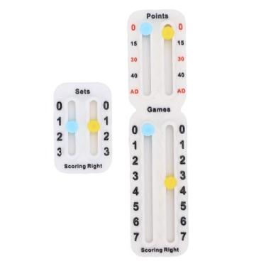Imagem de RiToEasysports Marcador de Pontuação do Tênis, Portátil Leve Placar de Pontuação de Pequeno Portátil para a Competição de Jogos para Pontos (Branco)