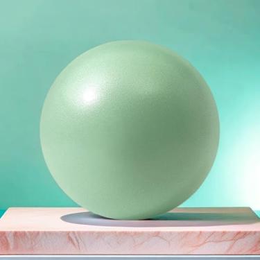 Imagem de 1 bola pequena de Pilates de 23 cm, pequena bola de exercício, mini bolas de ioga para academia, ioga, treinamento básico, fitness, treino, estabilidade, melhora o equilíbrio (verde)