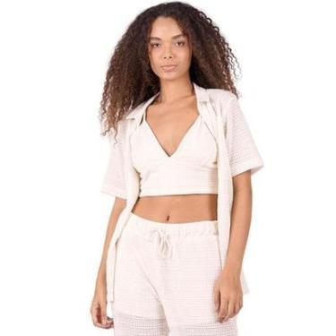Imagem de Camisa Aeropostale Surplus Off White Feminino-Feminino
