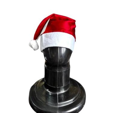 Imagem de Kit 3 Gorros de Papai Noel em Cetim Natalino Adulto Infantil