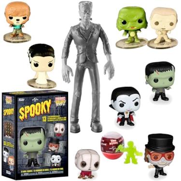 Imagem de Spooktacular Horror Frankenstein Pop! Universal Monster Figure with Bride, Dracula, Creature, Wolfman,Mummy 13 Character Set