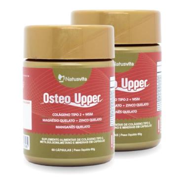 Imagem de Osteo Upper (Colágeno Tipo II, Metilsulfonilmetano, Magnésio, Zinco e Manganês) (2 und. 120 cápsulas)