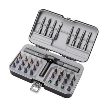 Imagem de Ｂｅｓｇａ Kit de chave de fenda com catraca para faça você mesmo, conjunto de chave de fenda com catraca de várias pontas para eletrônicos e reparos domésticos, 25 Unidades