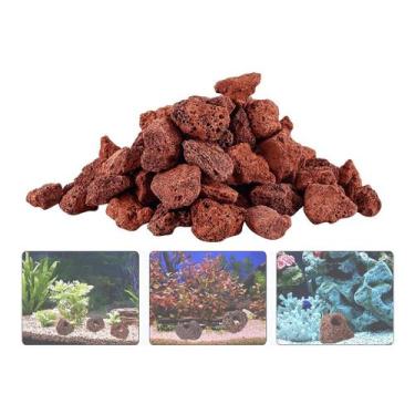 Imagem de Pedra Vulcânica marrom De Aquário Nitrogênio Decorativa 3 kg - AZ135