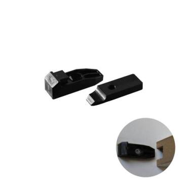 Imagem de Conector Oculto 38 Mm Preto Para Montagem Rápida de Móveis E Peças Mdf