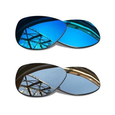 Imagem de Lentes de substituição masculinas SmartVLT para óculos de sol Oakley Valve New 2014 OO9236 - Mais opções, Ice Blue & Silver Titanium, One Size