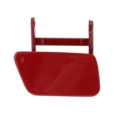 Imagem de VekAuto Tampa do bocal da arruela do farol dianteiro direito para BMW 525i 2004-2005 2,5L L6 - Gás Nº 51117111742 Tampa do bocal de acabamento do para-choque plástico vermelho 1 peça