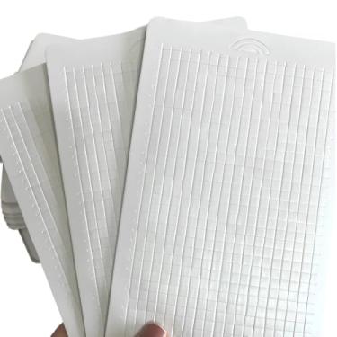 Imagem de 2 Cartelas Fita Banana Adesiva Branco Quadrados 5 X 5