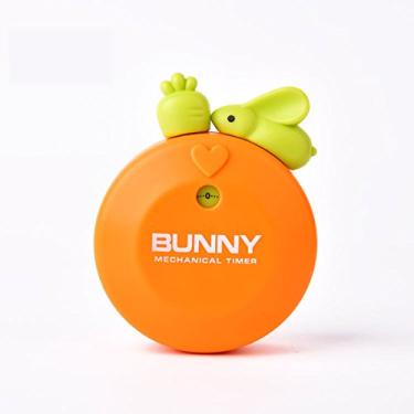 Imagem de Cronômetro mecânico de 60 minutos de coelho fofo para alarme de cozinha, decoração de mesa de casa