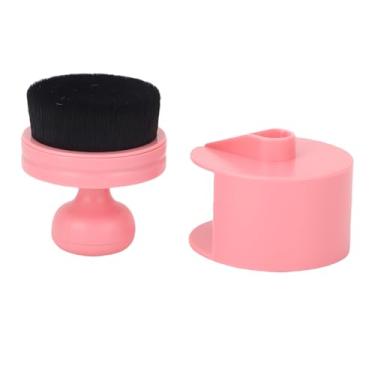 Imagem de Yinhing Escova de Unhas Com Alça Redonda Design Plano Pincel Profissional Macio para Arte Em Unhas Cor Elegante Ideal para Técnicos de e Uso Doméstico para Remover Detritos Após Lixar ou Polir Esse (Róseo)