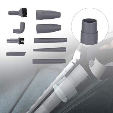 Imagem de GLOGLOW Conjunto de Acessórios para Aspirador de pó de 9 Peças de Tubulação de Hardware, Escova de Canto de Bico Universal, 32/35 Mm, Plástico ABS, Cinza, para Limpeza de Carros, Teclados, Sofás,