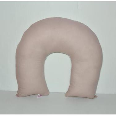 Imagem de Almofada de Amamentação Com Zíper Rosê Nude com Palha - POLYBABY