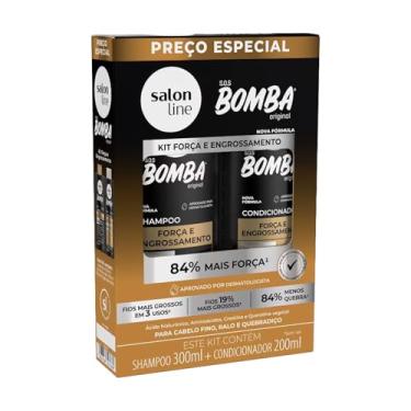 Imagem de Salon Line, Kit Shampoo e Condicionador, S.O.S Bomba, Força e Engrossamento, Vegano - Todos os Tipos de Cabelos, 2 Unidades