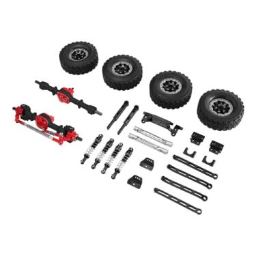 Imagem de Generic Kit de acessórios para upgrade de carro RC, peças de reposição, suportes de amortecedor modificados para MN82, modelo RC Crawler em escala 1/12, Preto