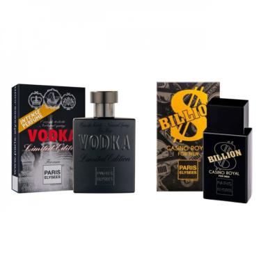 Imagem de Kit 2 Perfumes Paris-Vodka Limited Edition-Billion Cassino Royal 100ml