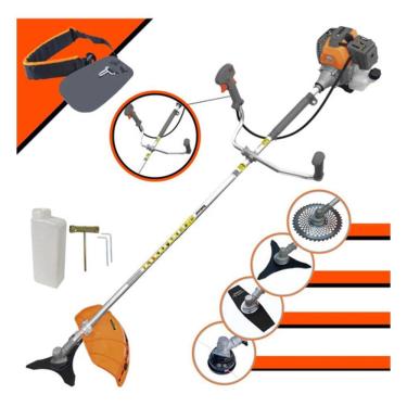 Imagem de Roçadeira Lateral À Gasolina Tekna + Lâminas Extras 2p E 40d