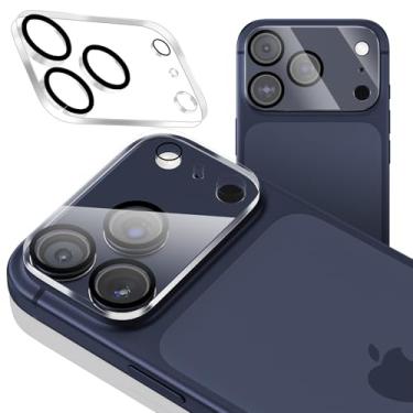 Imagem de imluckies Pacote com 3 para iPhone 17 Max 6,9 polegadas, protetor de lente de câmera de cobertura total, rigidez 9H, antiarranhões, acessórios de câmera de vidro temperado transparente, compatível com