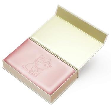 Imagem de THXSILK Silkworm Cat 6A Grade Mulberry Silk Fronha, 22 Momme 100% seda pura com zíper oculto, capa de almofada bordada, (Queen 50,8 cm x 76,2 cm, rosa encantador)