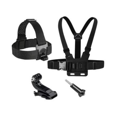 Imagem de Suporte De Peito E Cabeça J-Hook Para GoPro Hero 13 12 11 10 9 8 7, DJ