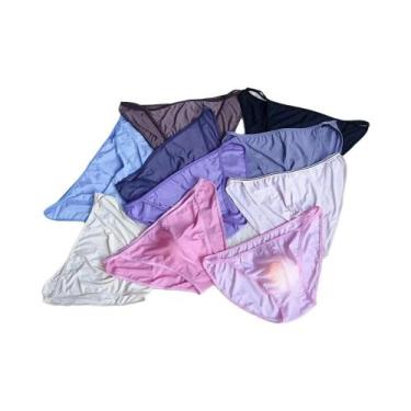 Imagem de Cuecas Transparentes De Seda Gelada Sexy Para Homens Com Bolso Frontal