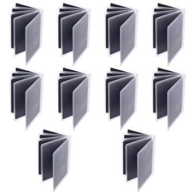 Imagem de ZHLKHIOP Pacote com 10 inserções de carteira de plástico transparente para imagem de vinil e porta-cartão, inserções de carteira para cartões de crédito, inserção de foto de carteira, capas