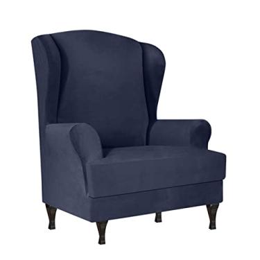 Imagem de Capa para Poltrona Reclinável Stretch Protetor de Móveis Sofá Felpa Elástica Macia