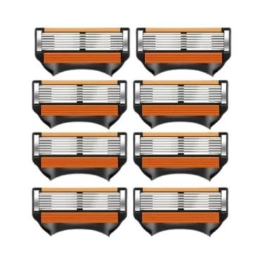 Imagem de Kit De Barbear Manual Masculino Com Lâmina De Segurança De 6 Camadas, 