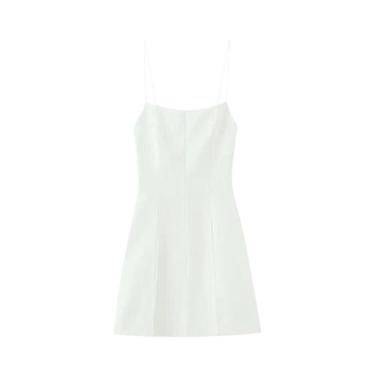 Imagem de Vestido Feminino De Verão Sem Mangas, Modelo Evasê, Com Laço Grande Na